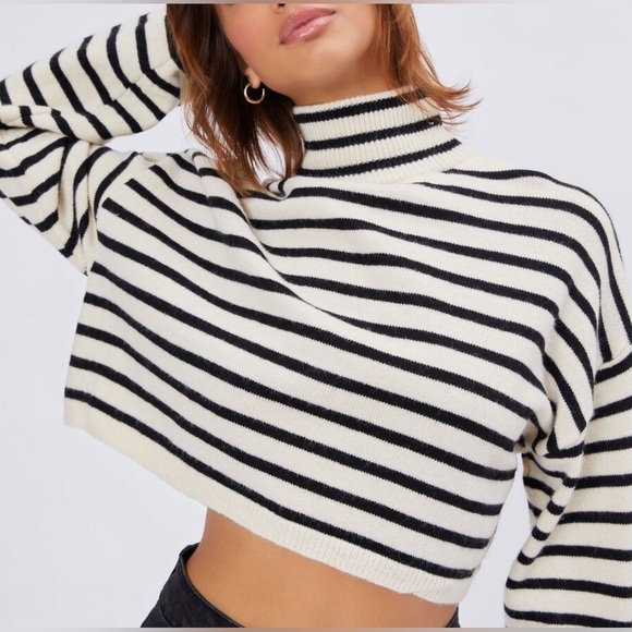 Cider Sweaters - Cropped striped sweater